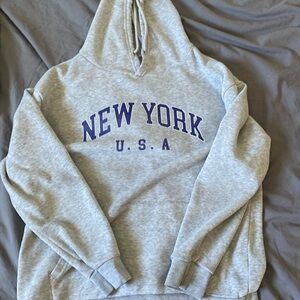 Grey New York hoodie